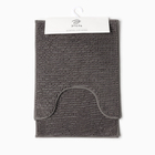 Набор ковриков для ванной Этель Букли цвет темно-серый 2 шт, 38х58 см, 48х38 см - Фото 6