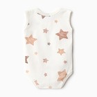 Боди Bloom Baby Звездочки без рукавов, р. 68 см, молочный 9932237