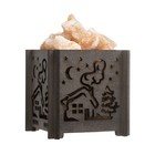 Соляной светильник "ЗИМНЯЯ НОЧЬ" Е14 15Вт 1,8 кг гимал. соль - фото 23435793