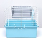 Клетка для грызунов «Пижон» №1 складная, 58×40×34 см (+миска, 2 кормушки), бирюзовая - Фото 4