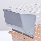 Клетка для грызунов «Пижон» №1 складная, 58×40×34 см, миска, 2 кормушки, бежевая - Фото 7