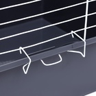 Клетка для грызунов «Пижон» №1 складная, 58×40×34 см, миска, 2 кормушки, серая - Фото 5