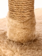 Домик-когтеточка, 53×35×65 см, 2 уровня, квадратные полки, бежевый - Фото 6