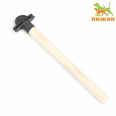 Жёрдочка для птиц «Пижон», 16×1.2 см, средняя, дерево, бежевая