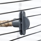 Жёрдочка-канат для птиц "Пижон" с колокольчиком, 2 крепления, 60 см х 1,2 см - фото 9387156