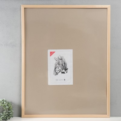 Фоторамка для фото 70×90 см Nauru, дерево, натуральный, (пластиковый экран)