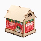 Сладкий детский новогодний подарок «Почта»: шоколадные конфеты 500 г, кормушка-домик, краски - Фото 9