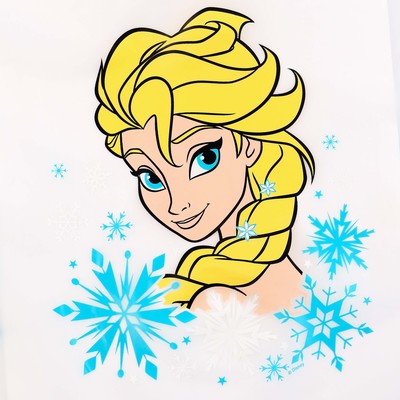 Дождевик детский, размер S, 92-98 см, Холодное сердце