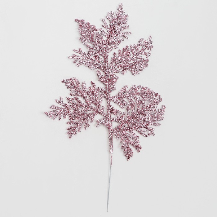 Декоративная веточка "Изумление" в розовом  цвете 0.3х12х28 см