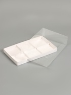 Коробка для муссовых пирожных 6 штук, 26×17×6 см, белый - Фото 3