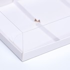 Коробка для муссовых пирожных 6 штук, 26×17×6 см, белый - Фото 3