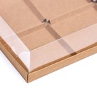 Коробка для муссовых пирожных 6 штук, 26×17×6 см, крафт - Фото 3