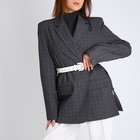 Ремень женский, ширина 3 см, винт, пряжка со вставкой, цвет белый - Фото 4