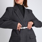 Ремень женский, ширина 1 см, пряжка металл, цвет белый - фото 23577970