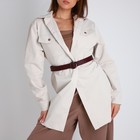 Ремень женский, ширина 3 см, пряжка металл, цвет бордовый - фото 23578002