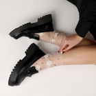 Носки карнавальный аксессуар, цвет белый, цветы - фото 24519092