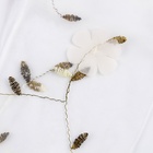 Носки карнавальный аксессуар, цвет белый, цветы - фото 24519095