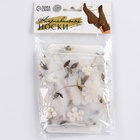 Носки карнавальный аксессуар, цвет белый, цветы - фото 26204655