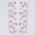 Карнавальный аксессуар- носки, цвет белый, цветы розовые - Фото 5
