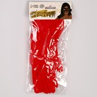 Карнавальный аксессуар - перчатки прозрачные с юбочкой, цвет красный - Фото 4