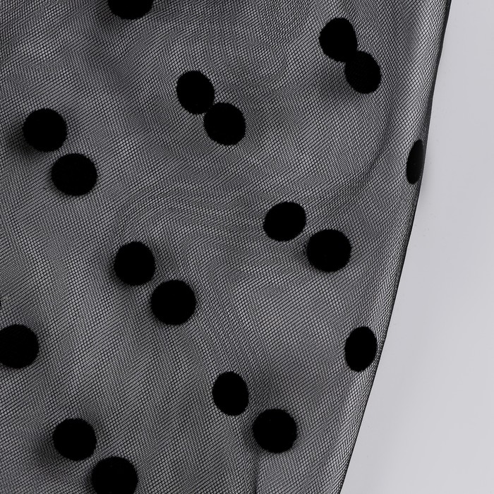 Карнавальный аксессуар перчатки - нарукавники, цвет черный в горох - фото 1906501746