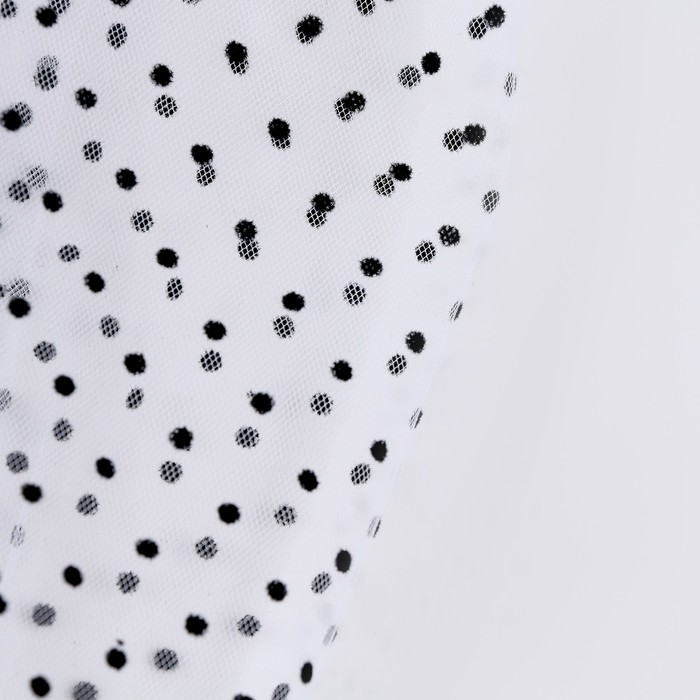 Карнавальный аксессуар перчатки-  нарукавники, цвет белый в горох - фото 1906501756