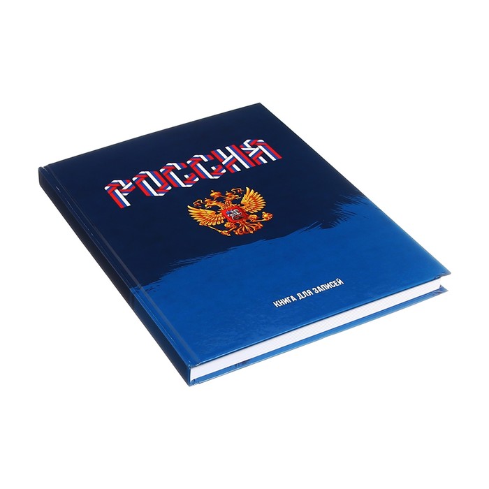 Записная книжка А4, 160 листов, сшивная, "Моя Россия", обложка картон 7БЦ, глянцевая ламинация, блок 60г/м2 - фото 1890317262