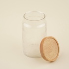 Банка для сыпучих продуктов SL Home «Валенсия», 2 л, 12×20.5 см, с деревянной крышкой, стекло, прозрачная - Фото 5