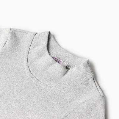 Термобелье для девочки (лонгслив, легинсы), серое, рост 116-122 см