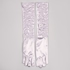 Карнавальный аксессуар - перчатки со сборкой, цвет белый - Фото 3