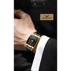 Часы наручные кварцевые женские, с календарем, циферблат 4.2 х 2.9 см, ремешок l-26 см, 3 АТМ, черны 9905698