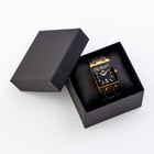 Часы наручные кварцевые женские, с календарем, циферблат 4.2 х 2.9 см, ремешок l-26 см, 3 АТМ, черны 9905698