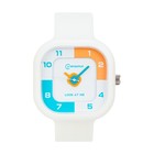 Часы наручные детские, d=3.7 см, длина l=22 см, ремешок силикон, 3 АТМ, белые - Фото 2