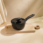 Ковш алюминиевый SL Home, d=16 см, h=7.4 см, антипригарное покрытие, индукция, чёрный - Фото 6