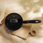 Ковш алюминиевый SL Home, d=16 см, h=7.4 см, антипригарное покрытие, индукция, чёрный - Фото 8