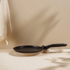 Сковорода блинная SL Home, d=22 см, h=1.6 см, кованый алюминий, антипригарное покрытие, индукция, чёрная - Фото 7