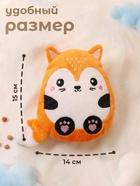 Игрушка грелка от колик «Лис», вишнёвые косточки - Фото 2