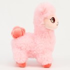 Мягкая игрушка "Лама", 25 см, цвет розовый - Фото 2