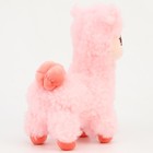 Мягкая игрушка "Лама", 25 см, цвет розовый - Фото 3