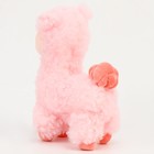 Мягкая игрушка "Лама", 25 см, цвет розовый - Фото 4