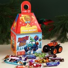 Сладкий детский подарок «Лучшему мальчику»: шоколадные конфеты и игрушка машинка, 500 г. - фото 5275923