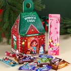 Сладкий детский подарок «Счастливого Нового года»: шоколадные конфеты и украшение для девочек, 500 г. - фото 5228289