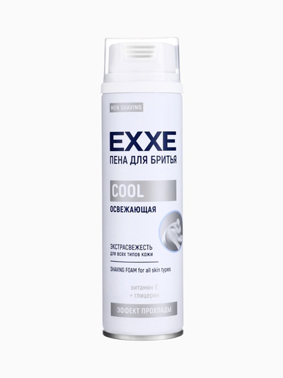 Пена для бритья EXXE COOL освежающая, 200 мл