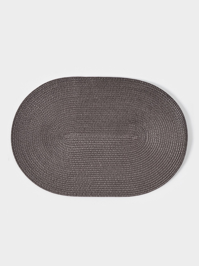 Салфетка сервировочная на стол Magistro «Лофт», 31×45 см, овальная, коричневая - Фото 1