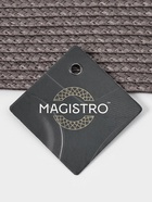 Салфетка сервировочная на стол Magistro «Лофт», 31×45 см, овальная, коричневая - Фото 2