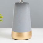 Настольная лампа «Адриен» E14 40 Вт серо-золотой 23×23×40 см RISALUX - Фото 4