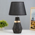 Настольная лампа "Айседора" E14 40Вт черный-золото 23х23х40 см RISALUX - фото 3384859