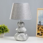Настольная лампа "Андри" E14 40Вт серый 23х23х39 см RISALUX - фото 320755011