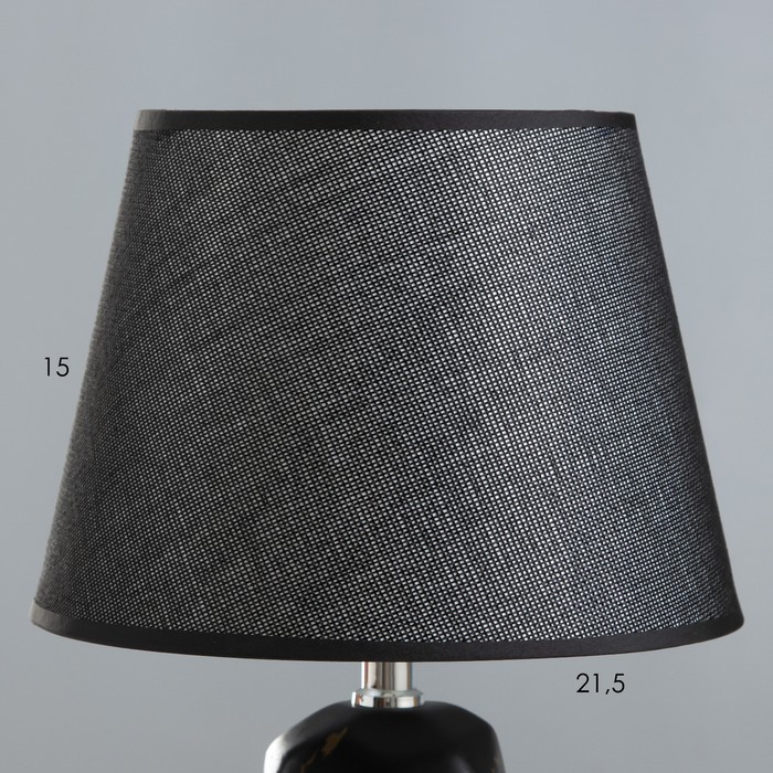 Настольная лампа "Андри" E14 40Вт черный-золото 23х23х39 см RISALUX - фото 1909413332