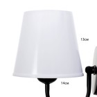 Бра «София» Е14 15 Вт черный 14×26 см - фото 5026952